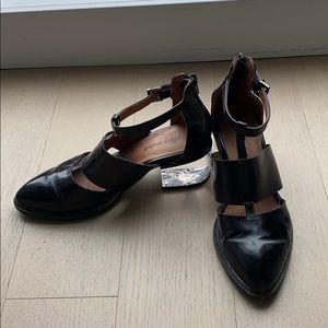 Jeffrey Campbell Melina heels with clear heels